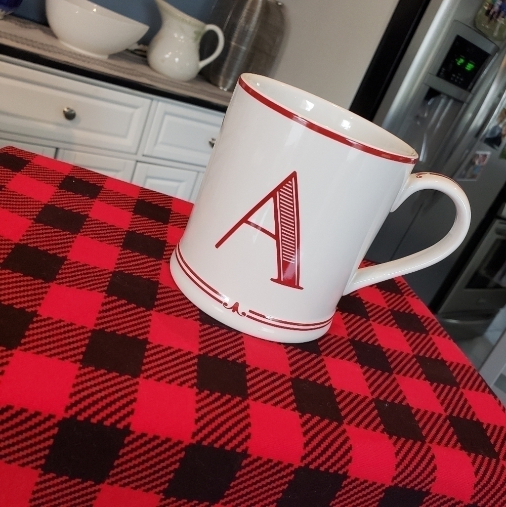 Sur La Table "A" Initial Coffee Mug